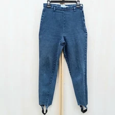 Vintage Sostanza high Waisted Stirrup Mom Jeans  Women's Size 10  Waist 26" 