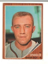 1962 TOPPS BASEBALL #556 AL SPANGLER, Houston Colts, No creases