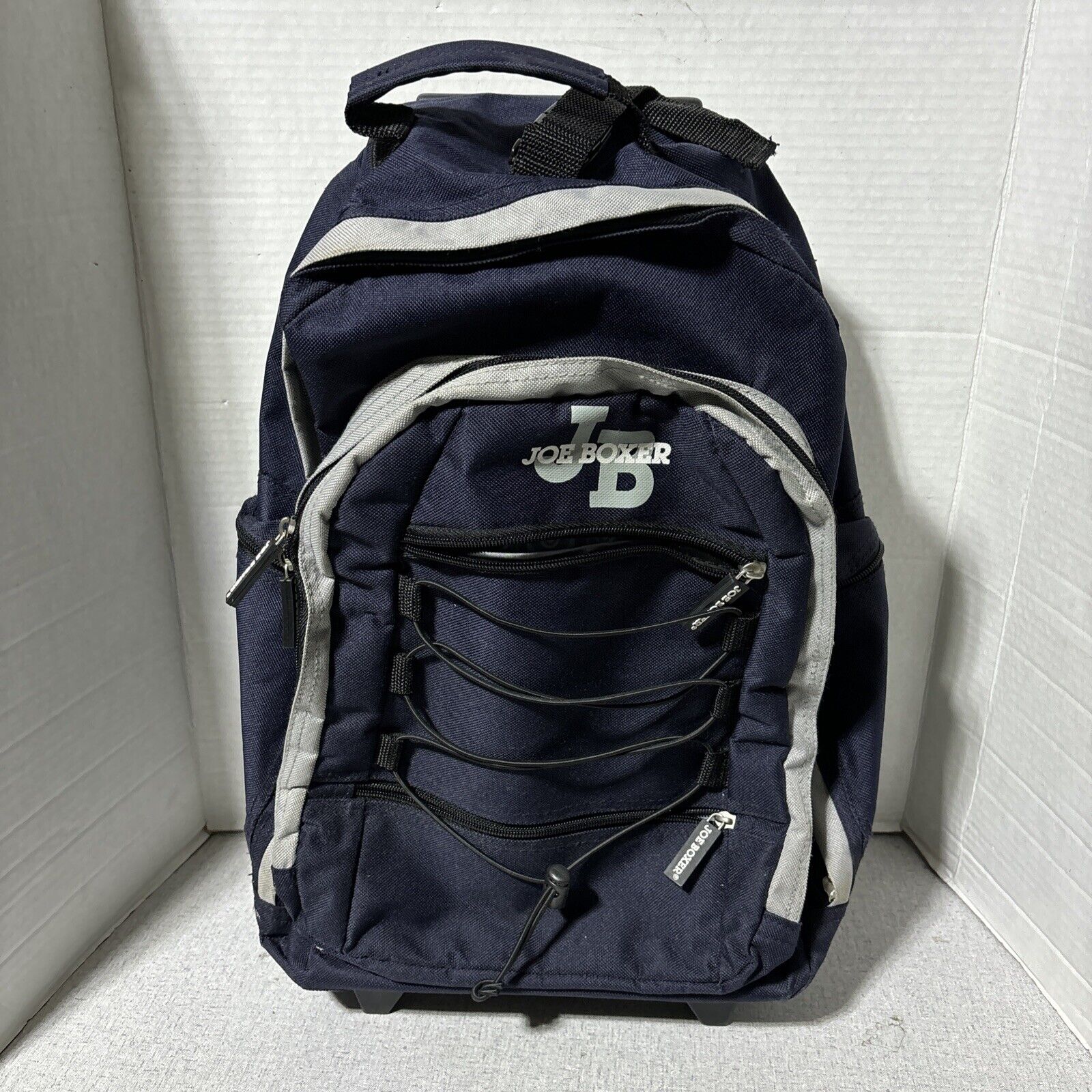 Joe Boxer Rolling Backpack 20” X 14” Or 32” With Handle Out, All Zippers Work