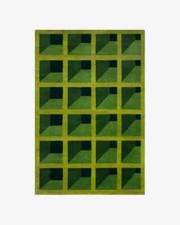 Rug Hand-Tufted Green Nz Wool Area Rug Living Room office room rug