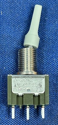 NKK M-2012 Toggle Switch ON/ON 2 Position 6A 125VAC - Gray Plastic