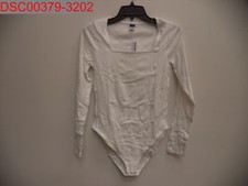 Old Navy Women's Calla Lilly Square Neck Rib Knit Bodysuit, Size M 500090568232