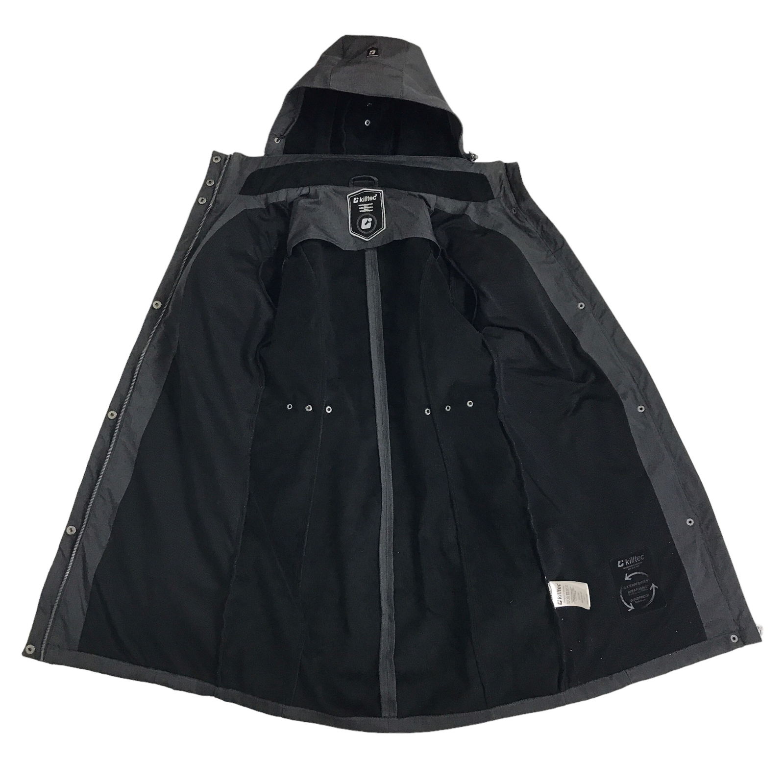 Killtec Leora Softshell Parka Jacket Grey Sz 10 R… - image 8