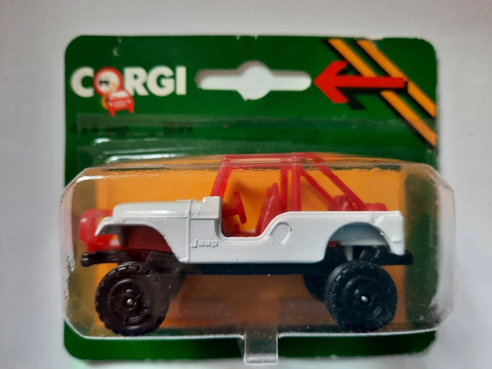 Lot 4x CORGI Jeep Porsche Jaguar Refuse truck Made in Great Britain car in box - Imagen 2 de 4
