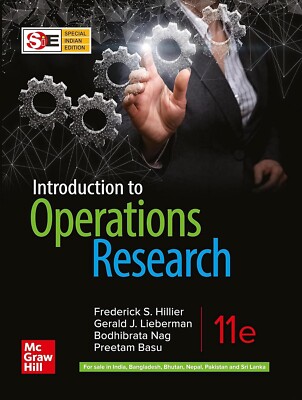 Introduction to Operations Research by Frederick S. Hillier, 11th Ed.   Brand Ne