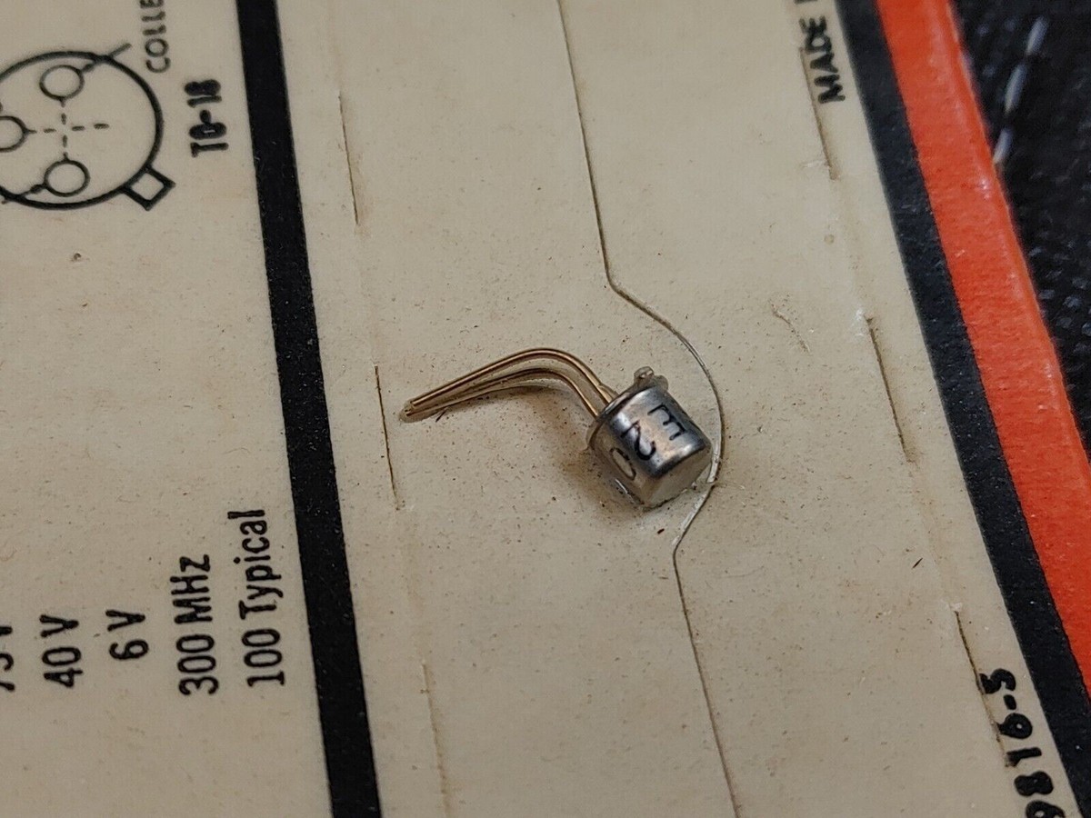 10 Transistor Germanio PNP HF Ex URSS 1TS609B – 4 Elementi, 60 MHz, NOS