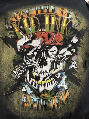 Blue 84 Kid Ink One Hell Of A Nite Tour 2015 Concert Shirt Size Small