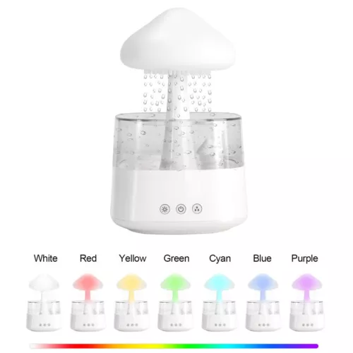 Cloud Humidifier Relaxing Aromatherapy Desk Rain Lamp USB Rain Sound Diffuser AU - Bild 3 von 12