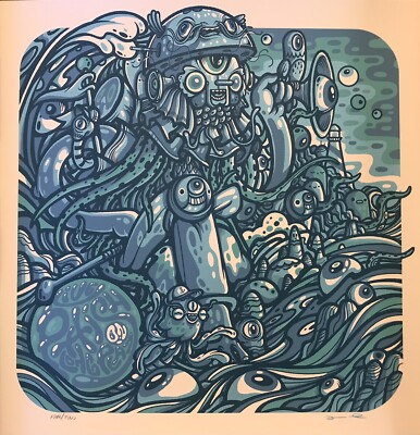 ■稀少アナログ2LP■PHISH / フィッシュ■Houst■2LP / 199 PHISH RARE LIMITED EDITION POSTER LP ON LP “WAVES” AUTOGRAPHED