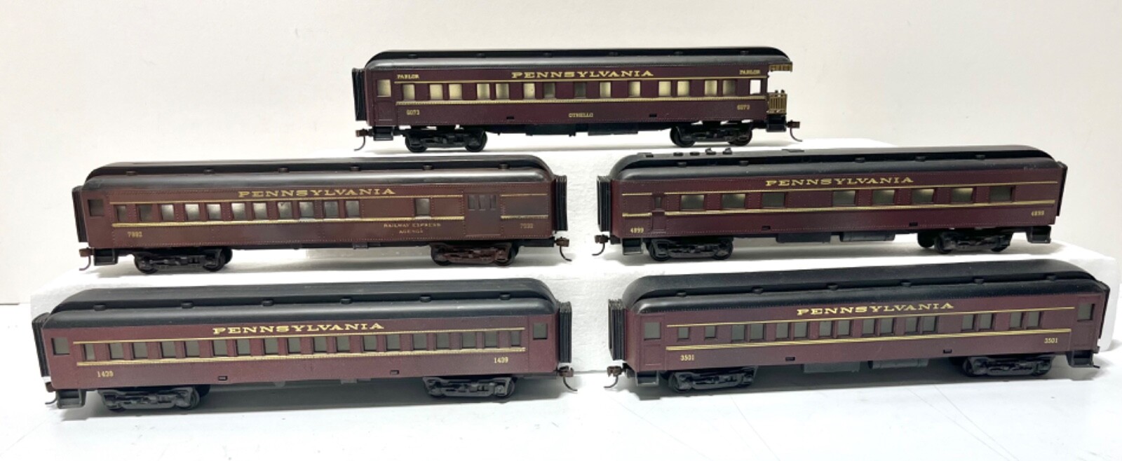 HO Scene Master PRR Passenger Car 5 Car Set NICE eBay