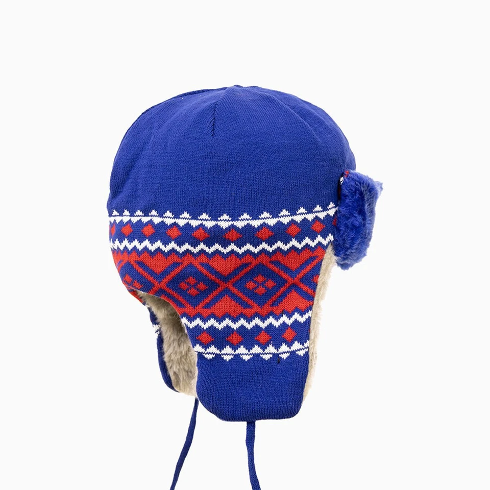 New York Giants NFL Casco Trampero Tejido Gorro Sombrero | Fanático del Fútbol Equipo de Invierno Foto 3 de 4