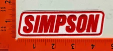 Simpson Racing Patch Embroidered Iron-On Motorsport Safety Gear Badge