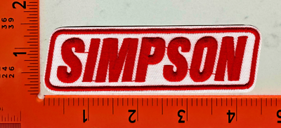#ad Simpson Racing Patch Embroidered Iron On Motorsport Safety Gear Badge $5.99