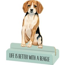 Dog Lover Life Is Better With A Beagle Decorative Wooden Sign 3x4 from Primitive