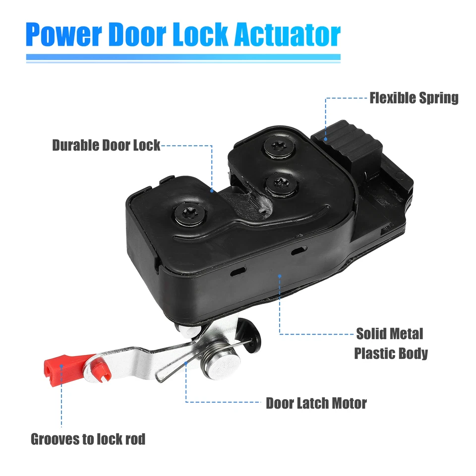 Paquete (1) Actuador de bloqueo de puerta trasera izquierda para Dodge para Ram 1500 1998-2002 55275101 Foto 4 de 4