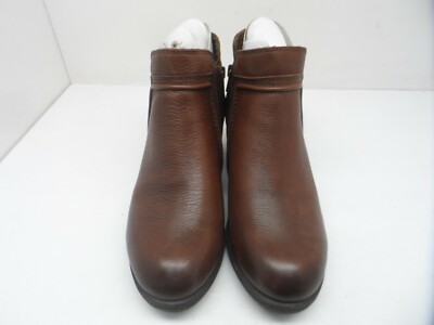 Cobb Hill Women's Anisa V-Cut Ankle Booties Brown Leather Size - Main Image