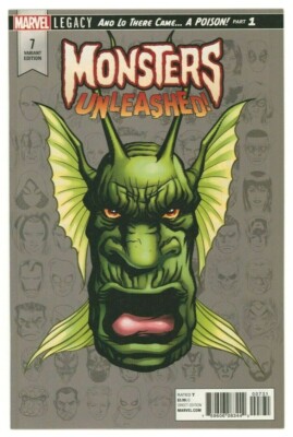 Marvel Comics MONSTERS UNLEASHED #7 MCKONE 1:10 Headshot Variant Cover