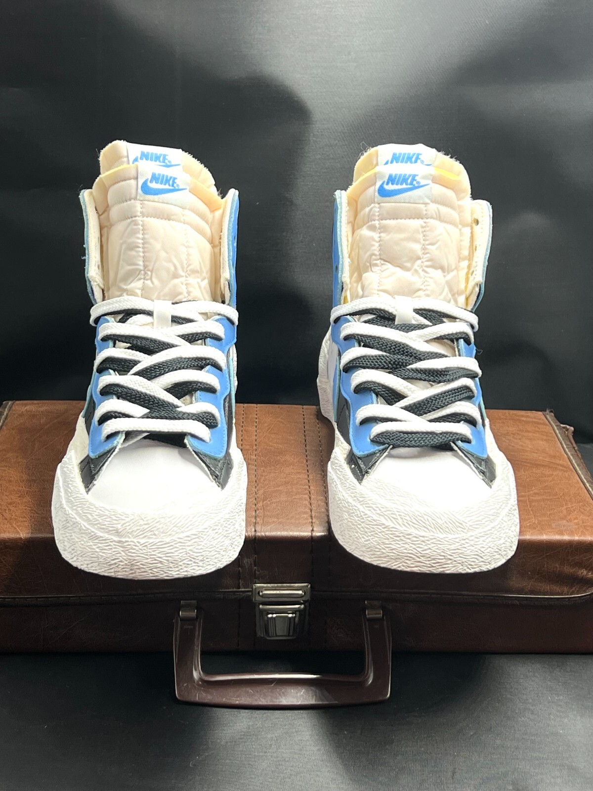 SACAI X NIKE Taglia 10 5 Blazer Nike Mid x Sacai Nero Blu 2019