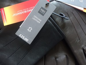 m and s mens leather gloves