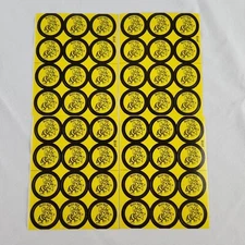 Vintage Busy Bee Stickers Scrapbook Reward Yellow BEE Lot 4 Sheets 48 Total 80s