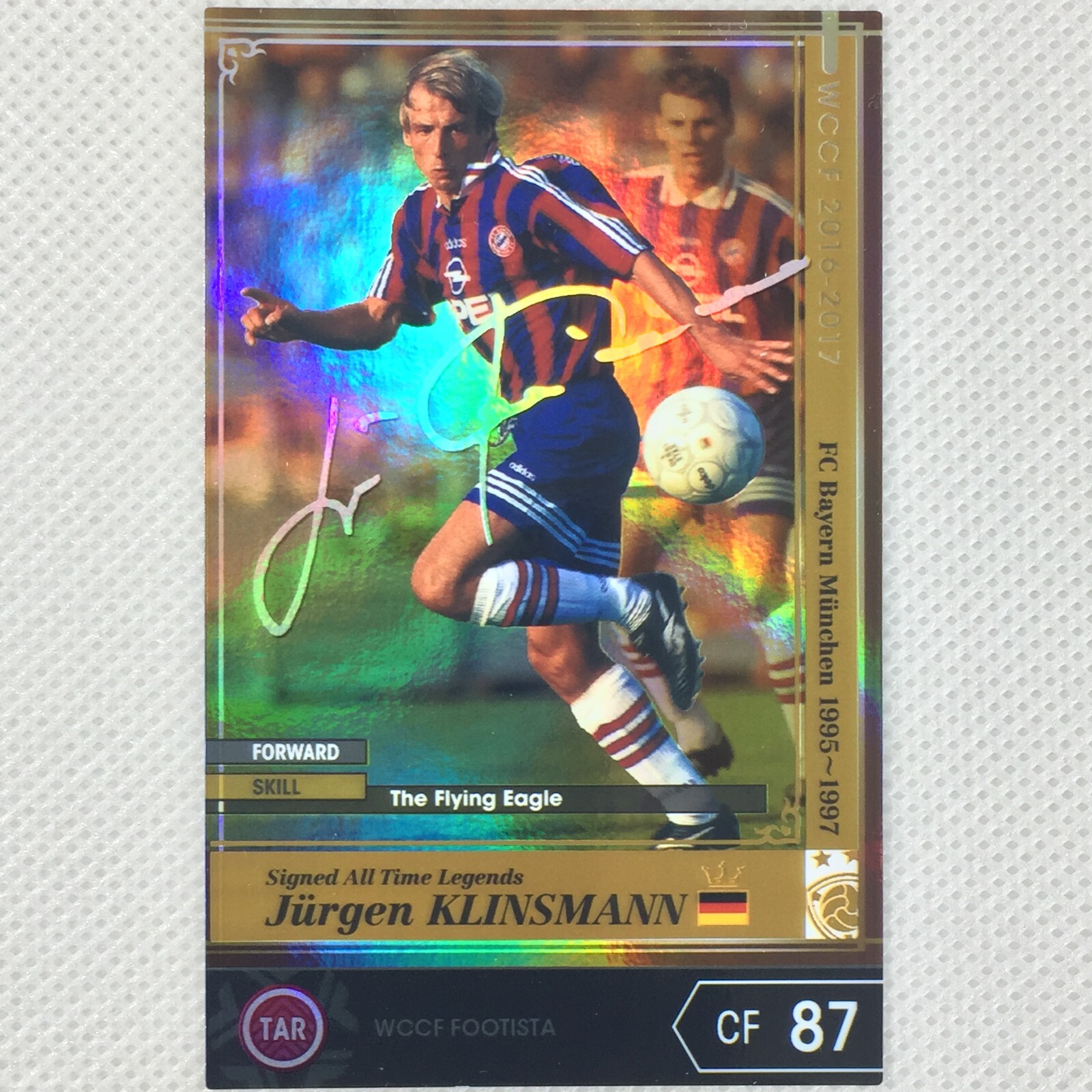 Jurgen Klinsmann / 2016 PANINI USA SOCCER / Silhouettes #/50 auto