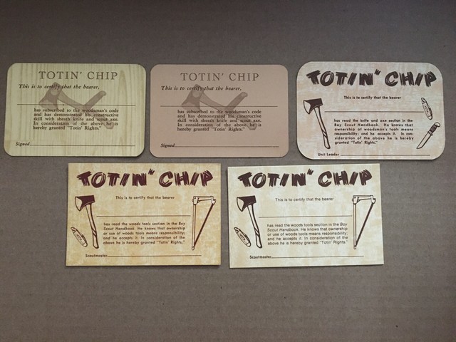 BSA Boy Scouts Unused Card Lot, Totin’ Chip &amp; Woodsman Code Vintage ...