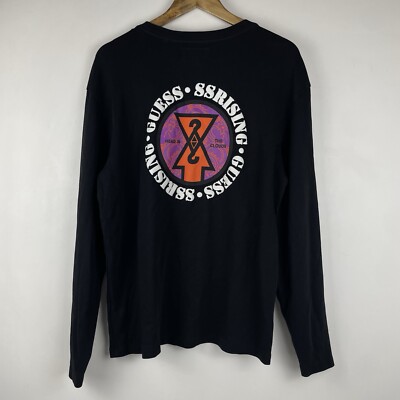 GUESS x 88rising LS Shirt Mens Small Black Head In The GUESS x 88rising LS Shirt Mens Small Black Head In The