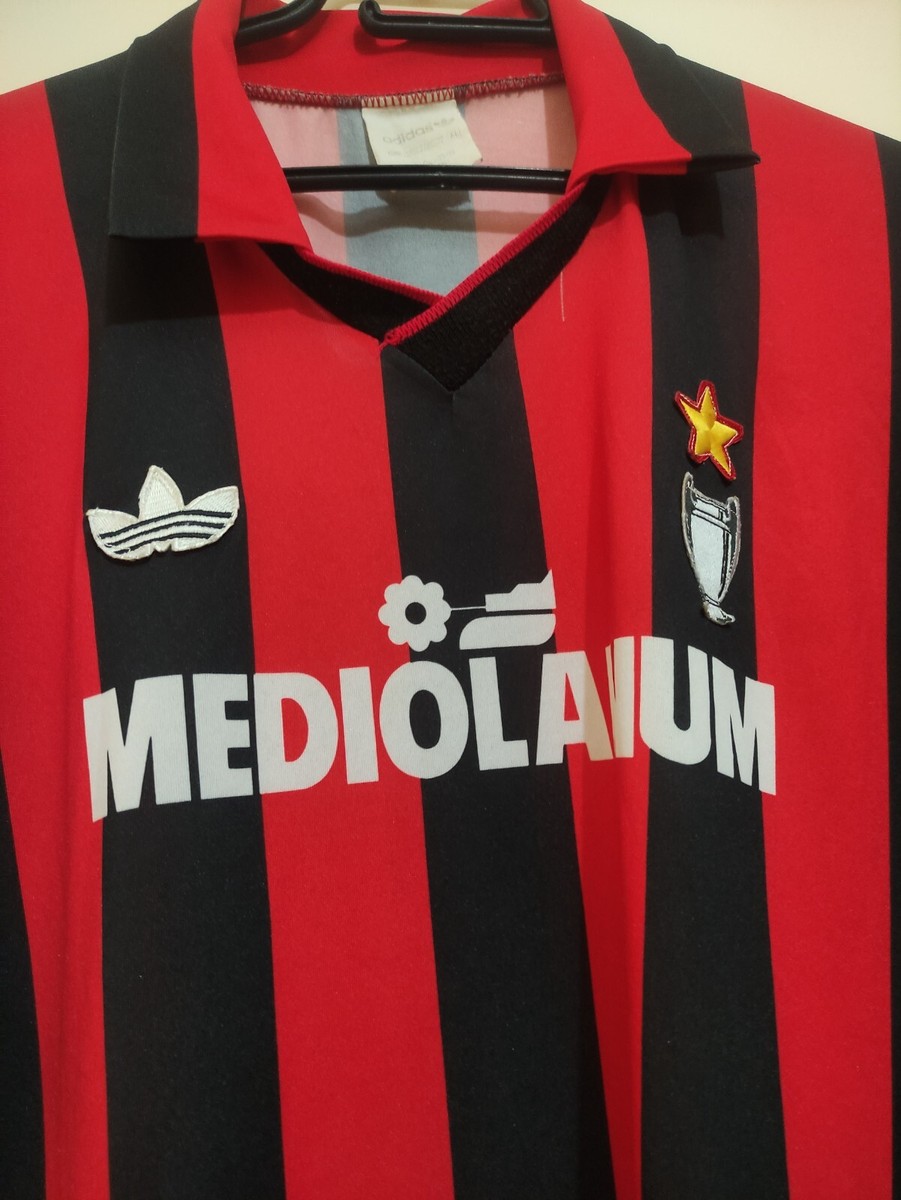 Ac Milan 1990 1991 Home Shirt Adidas Vintage Soccer Jersey