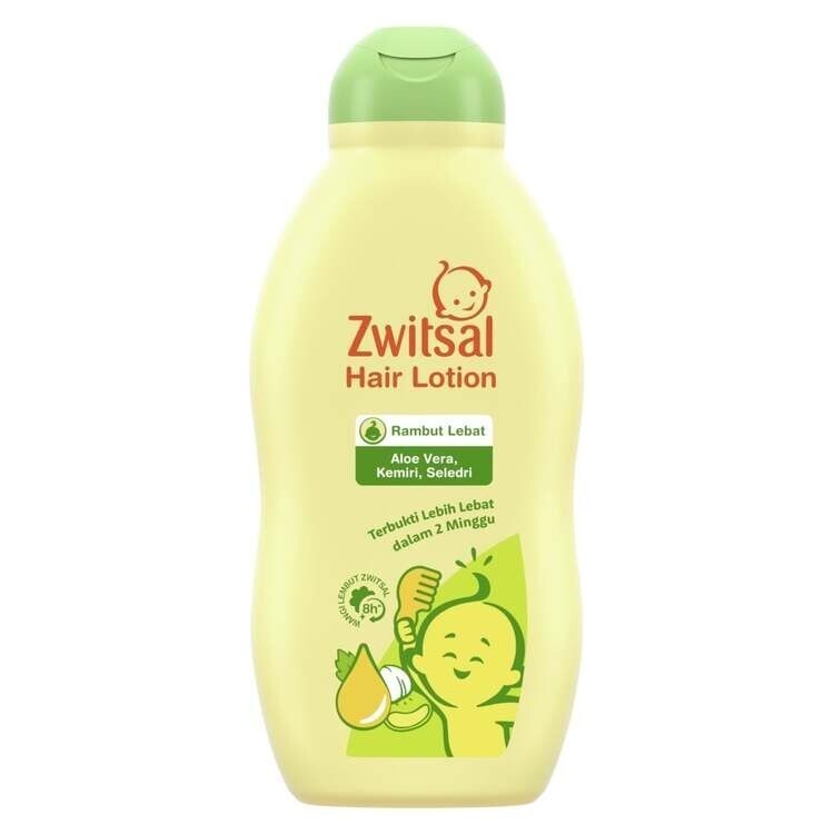 Zwitsal Baby Hair Lotion, Aloe vera Kemiri ＆ Seledri, 200 ml