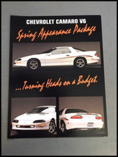 1996 Chevrolet Camaro Spring Package Original 1-page Car Sales Brochure Card