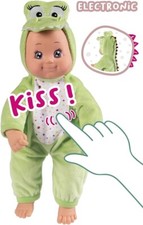 Smoby - Minikiss - poupée crocodile 30 cm corps souple piles incluses