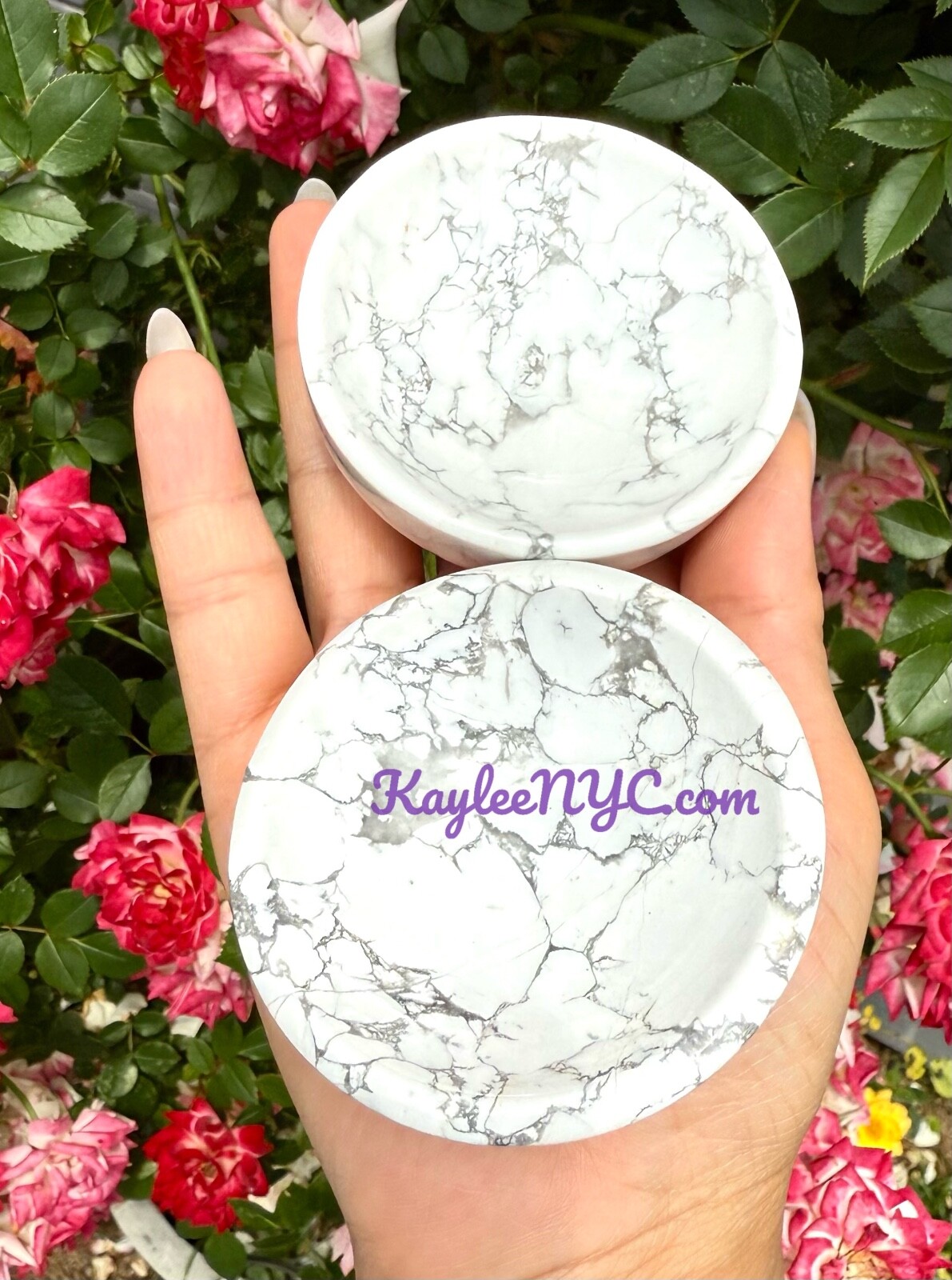 Wholesale Lot 6 Pcs Natural Howlite Bowls Crystal Healing Energy