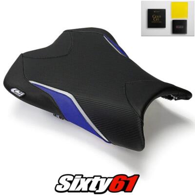 Kawasaki ZX6R Seat Cover and Gel 2009-2011 2012 Front Black Blue