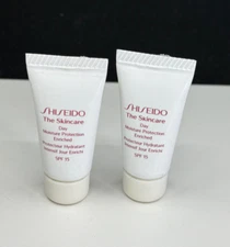 Shiseido The Skincare Day Moisture SPF 15 -0.18 oz Lot of 2 (New)