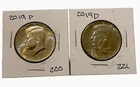2019 P&D Kennedy Half Dollar Uncirculated 2 Coins Philadelphia & Denver Mint 50c