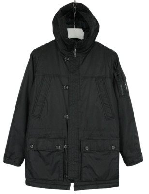 Himalaya Tenson MPC Jacke Herren Klein Reißverschluss Kapuze Gepolstert Schwarz