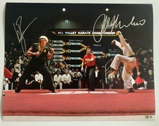 Ralph Macchio William Zabka Signed Autographed Karate Kid 16x20 Photo Beckett
