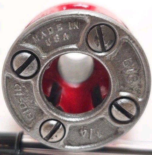 Vintage 1/4" Ridgid Die Head for 0-R Drop Head Pipe Threader