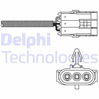 Delphi Lambdasonde Passend FüR Renault Clio Kangoo Twingo | ES10995-12B1