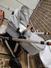 Zummi Halo Tandem Double Seat Stroller Black/Grey Excellent Condition Used