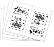 Half Sheet Laser Inkjet - Rounded Corner Shipping Address Labels - 5-1/2 X 8...