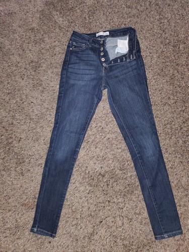 Kancan Jeans Womens Size 25 Blue Denim High Rise Skinny Pockets - Picture 1 of 5