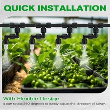 4 Pack 1/4'' Reptile Mister Nozzles 360 Adjustable Reptile Misting Nozzles