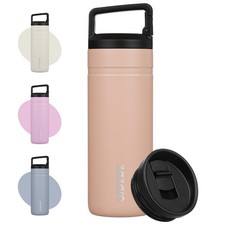 BJPKPK Insulated Water Bottle with 2 Lids,20 oz Double Wall Stainless Steel Vacu