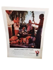 1970 Almaden Vineyards Picnic Outdoor Dining Vintage Wine Print Ad