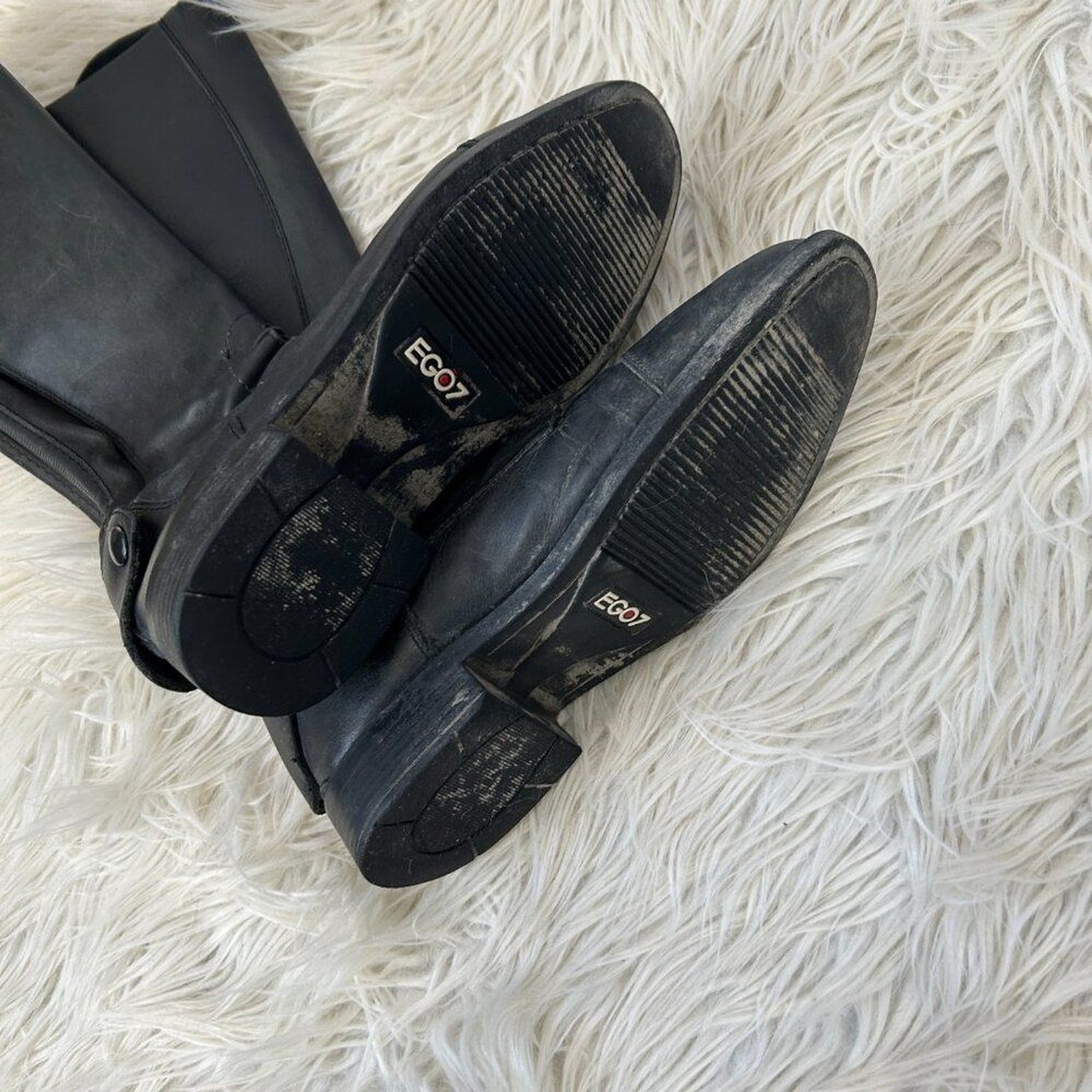 EGO7 English Riding Boots Leather Black 35 M +1 (Some Wear)