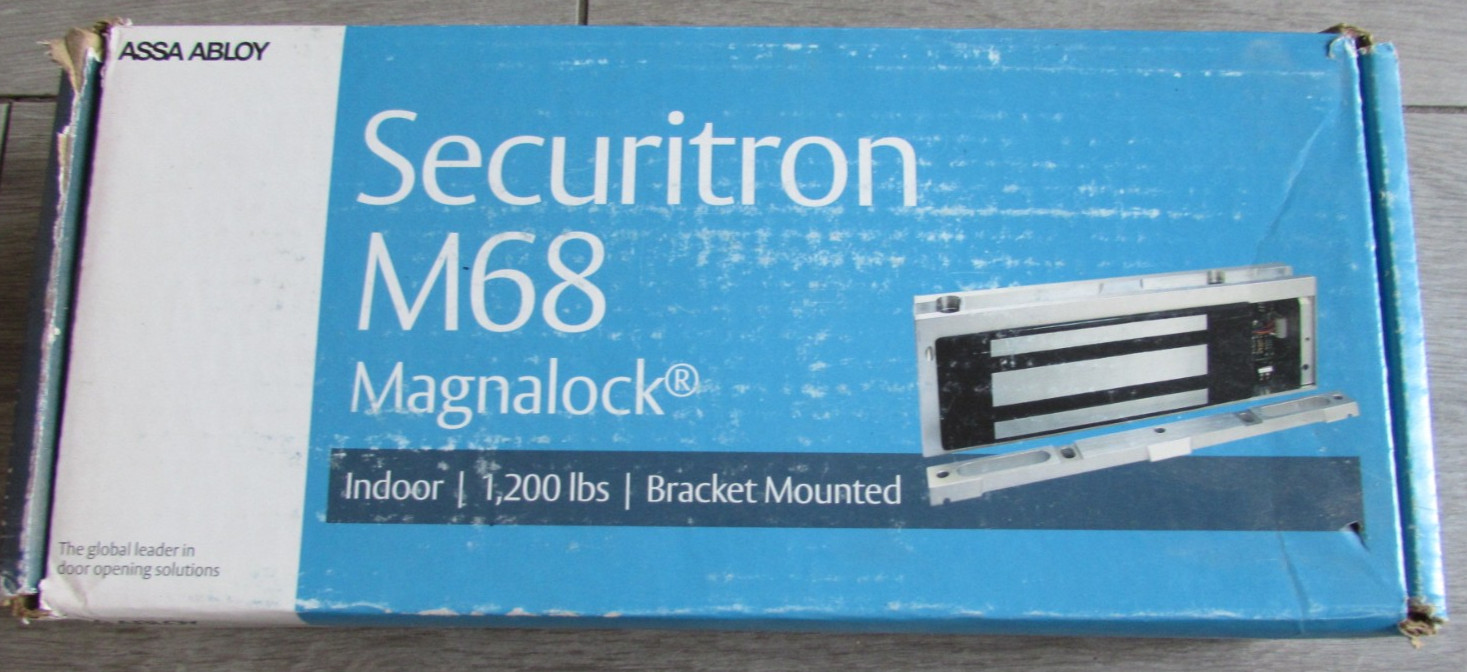 Securitron M68D Magnalock, Door Switch, 1200lbs Holding Force, 12/24VDC