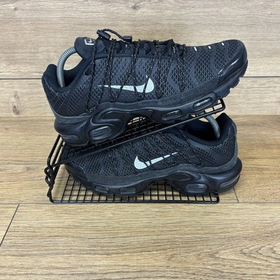 Nike Schuhe Herren Gr. UK 7,5 Air Max Plus TN Utility Schwarz Grau Turnschuhe