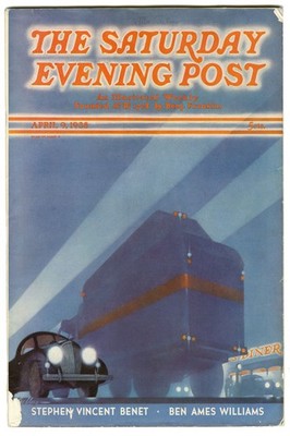 The Saturday Evening Post   (1938) Magazine Cover - 24x36  Rare Reprint   