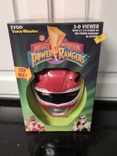 Power Rangers Red Viewer  3D Reels Gift Box Set 1995 90's 2504 View-Master New
